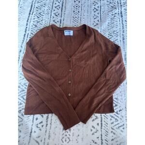 Old Navy Ribbed Button-Up Cardigan Sweater Medium